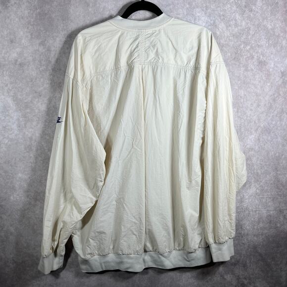 Vintage Nike Golf Windbreaker Jacket Mens XL Cream‎ Henley Pullover 90s Y2K - Picture 7 of 12